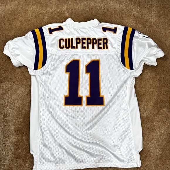 2004 Reebok NFL Minnesota Vikings Daunte Culpepper Authentic Away Jersey Size 52 - Picture 2 of 13